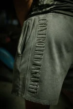 Acid Gray Stone Washed Shorts