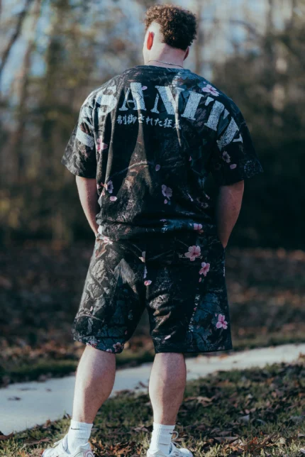 Cherry Blossom Sweat Shorts (3)