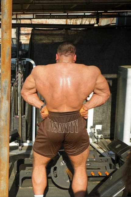 Mocha Brown Mesh 3.5 Seam Shorts (1)