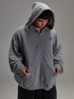 Embossed Grey Heavyweight Zip up (3)