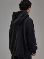 Faded Black Heavyweight Zip Up (3)